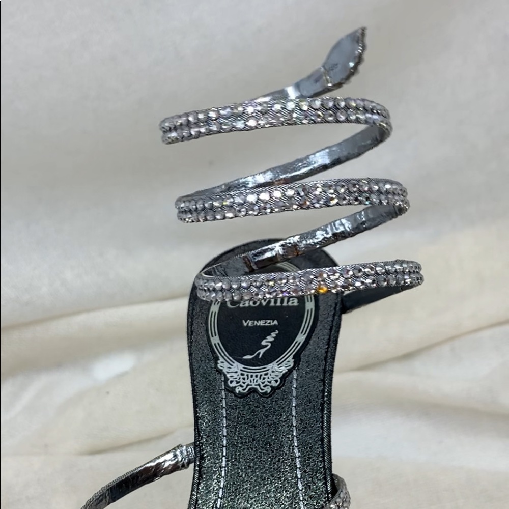 Rene Caovilla Wrapping Crystal Sandals - Picture 4 of 6